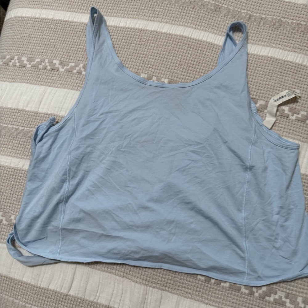 Lululemon Athletica Sky Blue WrapTank Top